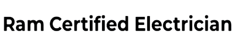 Ram Certified Electrician